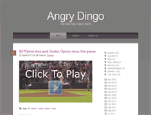 Tablet Screenshot of angrydingo.com